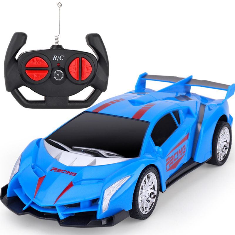 Children's Remote-Control Automobile Toy Car Charging Boy Electric Wireless Racing Drift Car Gifts For Boys Blue Lamborghini