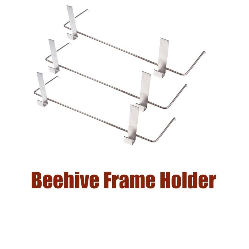3xStainless Steel Beehive Frame Holder Beehive Rack Beekeeper