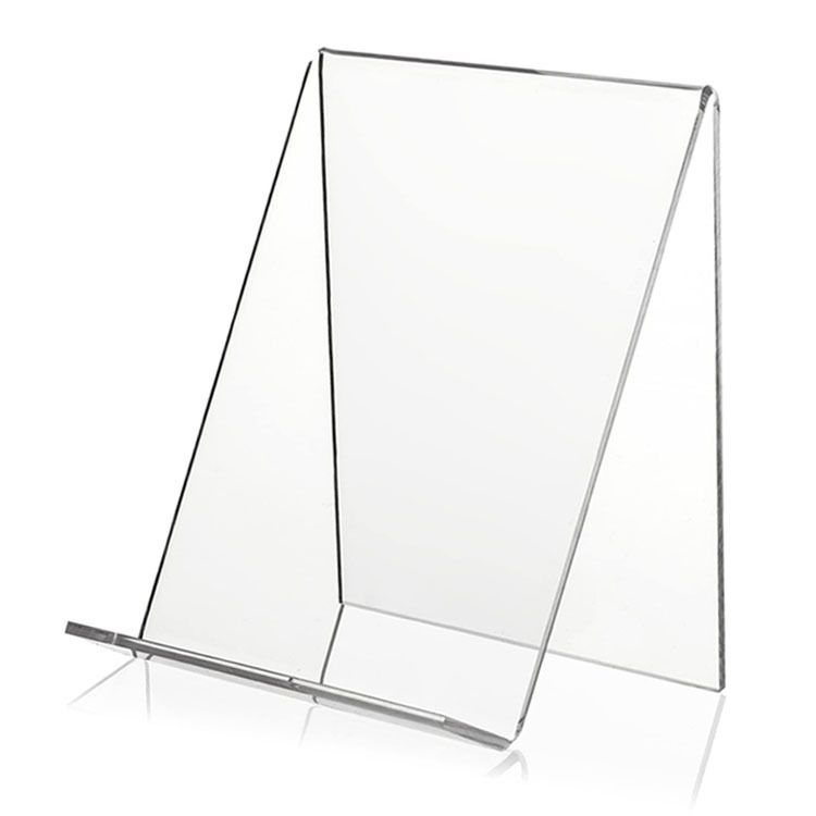 2 PCS Acrylic Display Stand Transparent Book Shelf  100 X 115 X 130mm