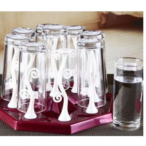 Glass Cup Holder & Organizer