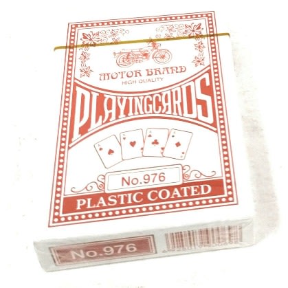 Motor Brand Playing Cards Red