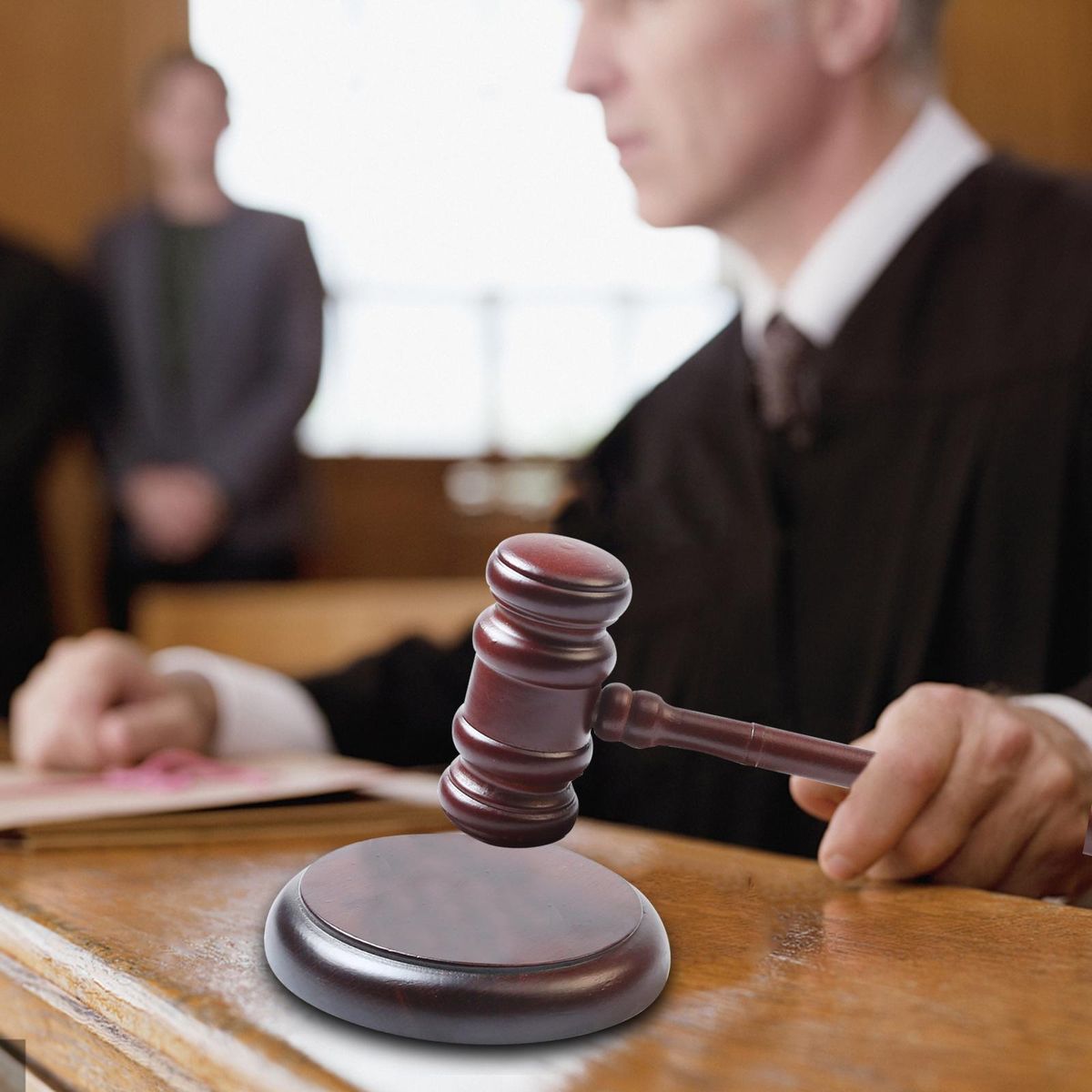 Wooden Gavel Prop Costume Cosplay Props Toy For Auction With Block