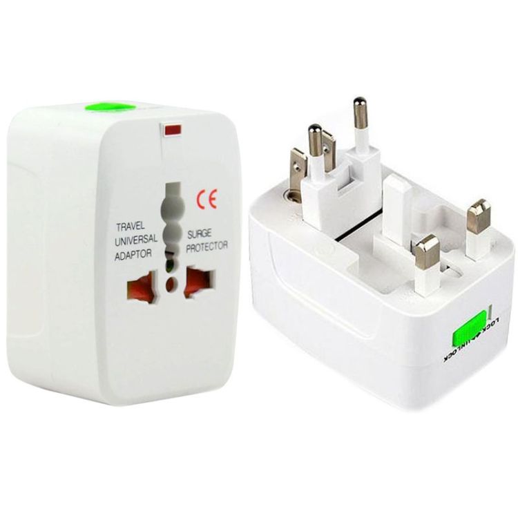 Plug Adapter, Universal EU US UK AU Travel AC Power Adaptor