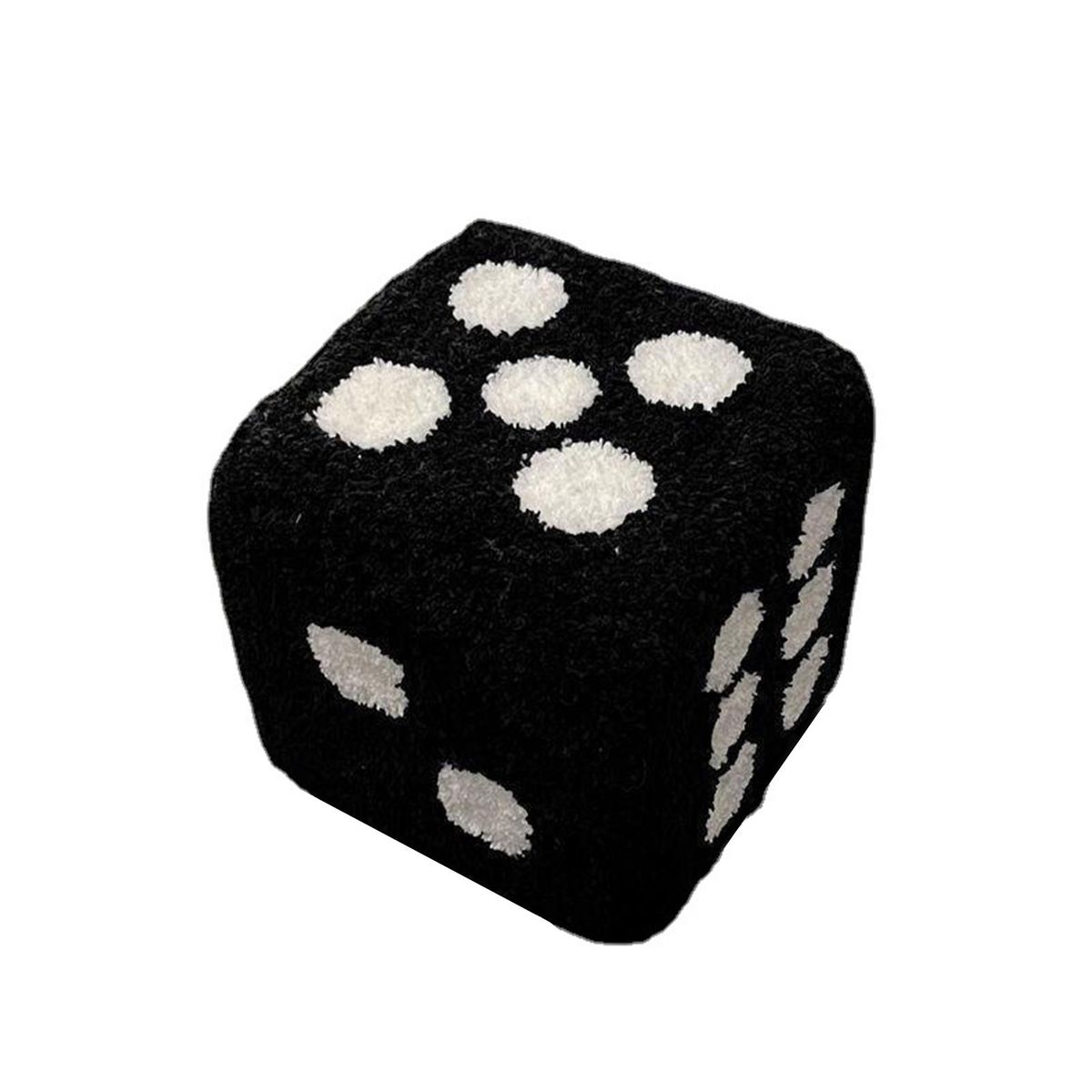 Seat Stool Bedroom Decorative Dices Stool Black