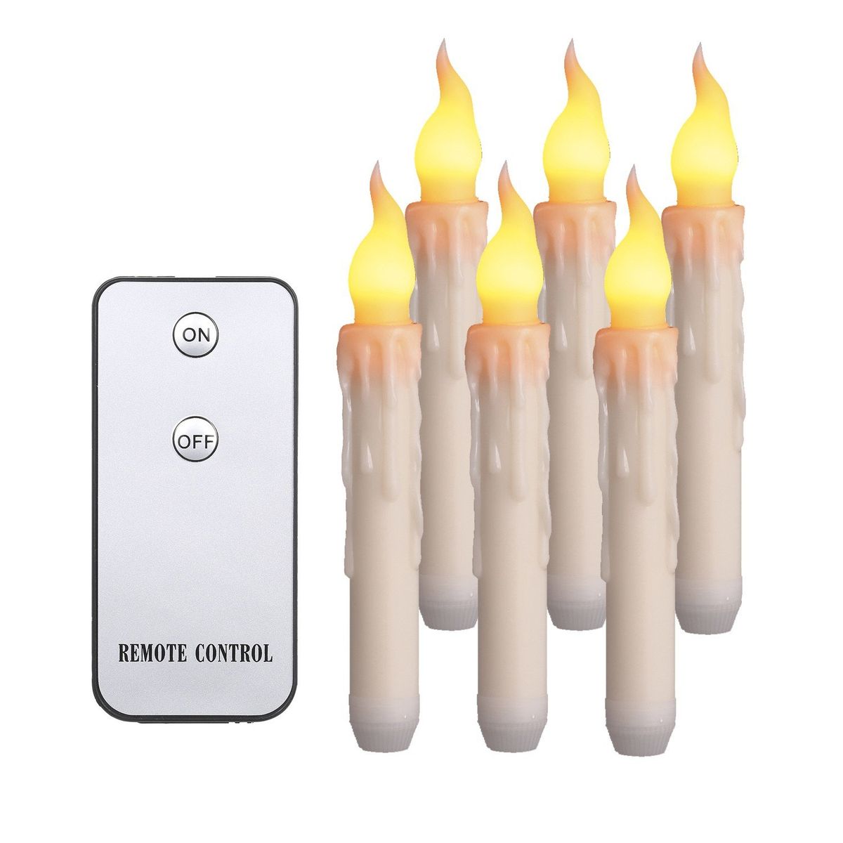 Led Long Electronic Candles Creative Simulation Tears Remote