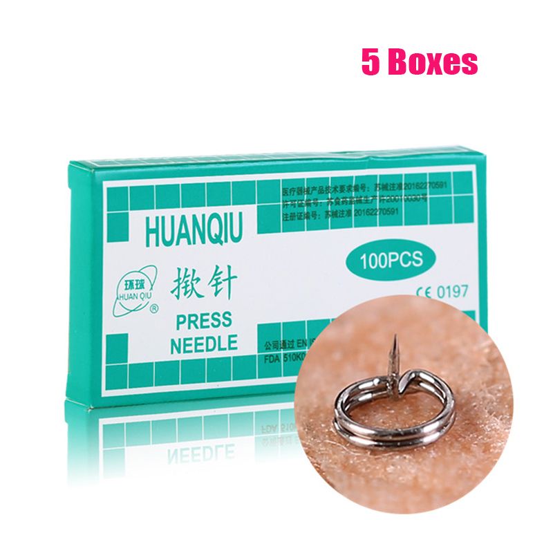 Auricular Massage Needle Ear Needle Acupuncture Needle Acupuncture Press Pieces 5boxes*100 Disposable