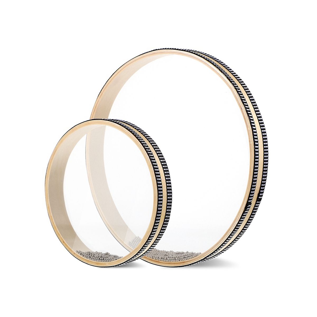 Wave Bead Tambourine 8Inch and 10 Inch Ocean Wave Sound Drum Wave Drum Ocean Sound Drum Instrument Percussion Instrument