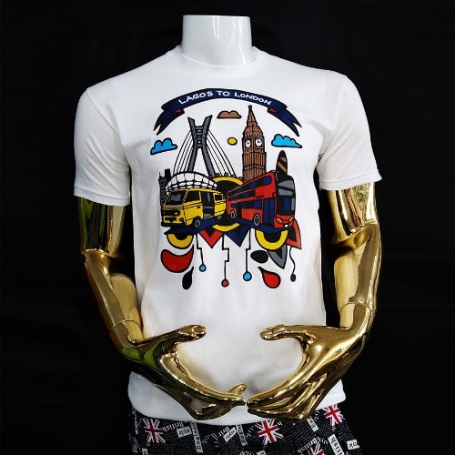 Lagos To London White T-shirt Unisex