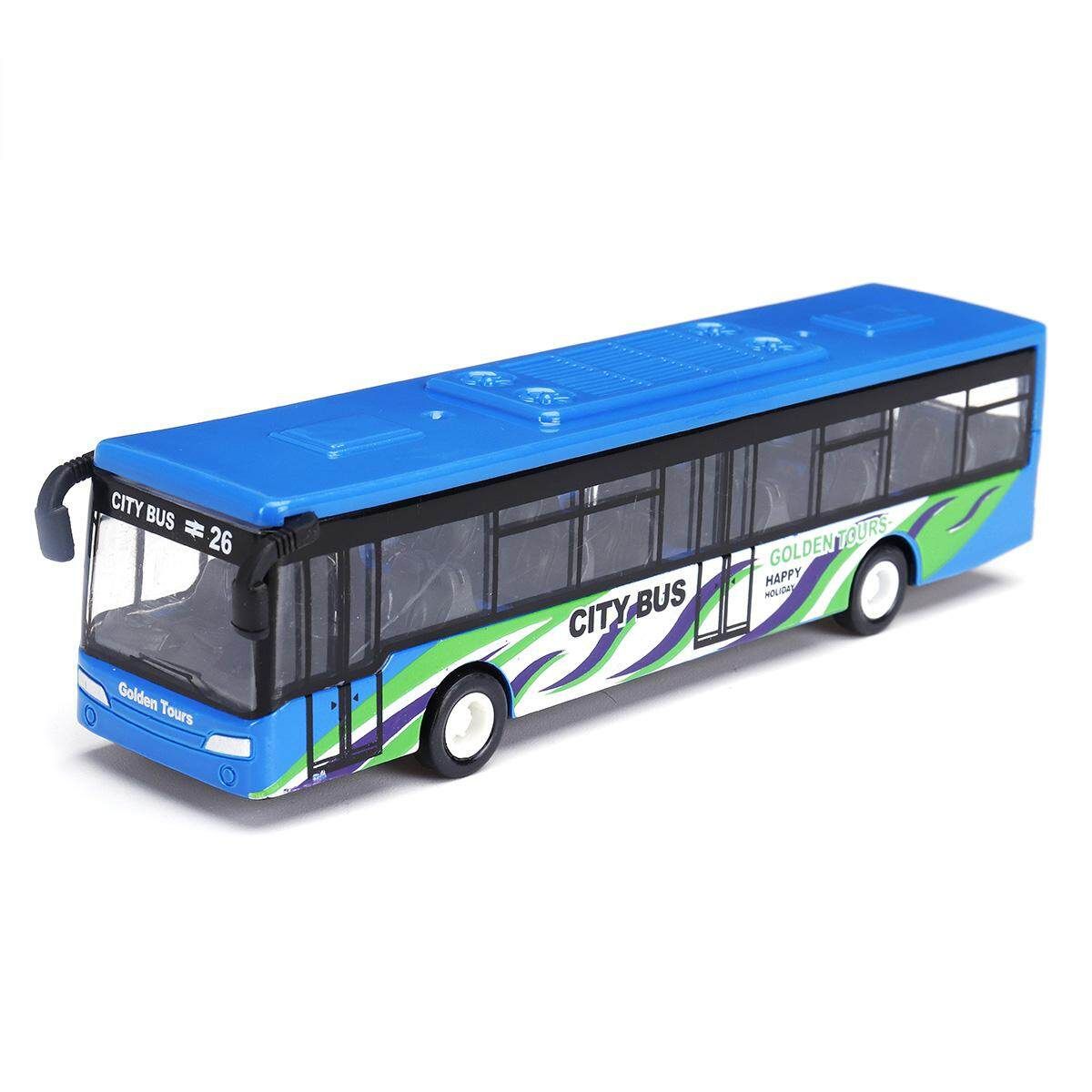 15cm Pull Back Bus Kids Toy Baby Pull Back Shuttle Bus Diecast Model Vehicle Kids Toy