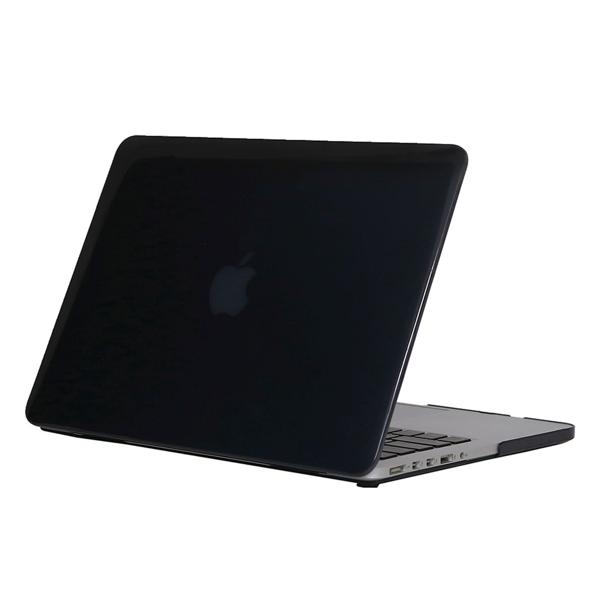 13" Pro With HDMI Port Case, Crystal Hard Rubberized Cover For 2012-2015 Macbook 13.3 Retina, Black