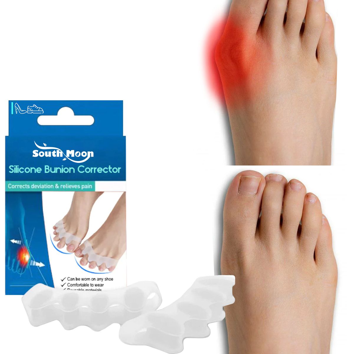 Silicone Bunion Corrector Relieve Foot Pain Toe Separator