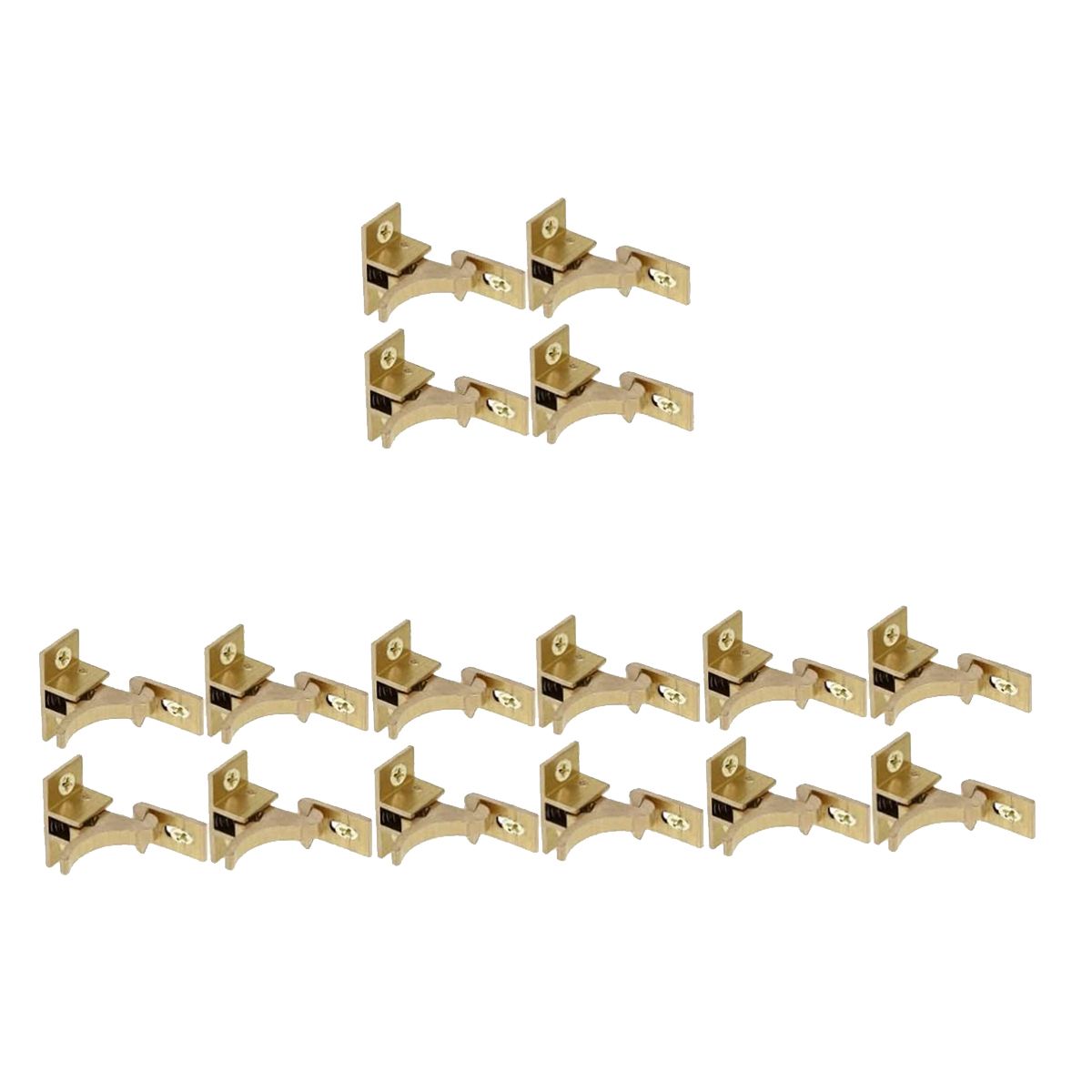 16 Pack Golden Window Drawer and Duty Cabinet Elbow Repment Catches Rv Catch Heavy Door