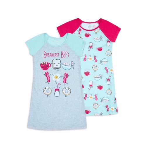 Girls Breakfast Bff's Pyjama Nightgown 2 in 1 - Sizes Run Small