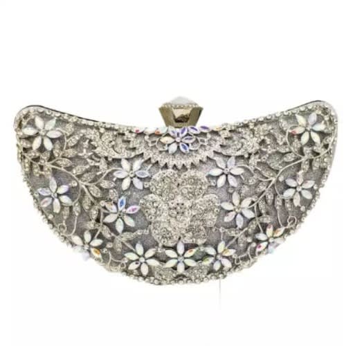 Sparkling Clutch Purse - Silver