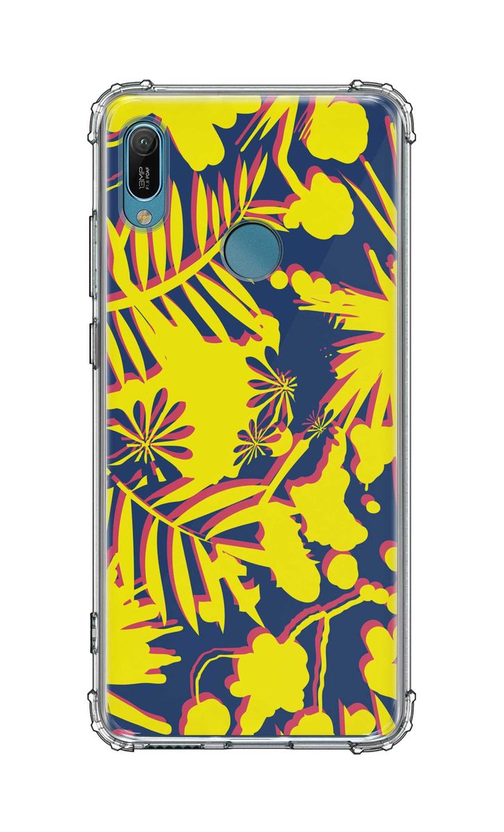Huawei Y6 Prime 2019 Classic Clear Case Soft TPUThin Transparent Flexible Cover - Hawaii Jungle