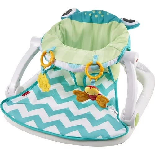Deluxe Learning Sit Me Up Floor Activity Baby Seat - Frog