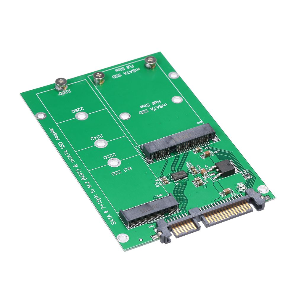 M.2 NGFF To SATA Adapter Card MSATA SSD To SATA III