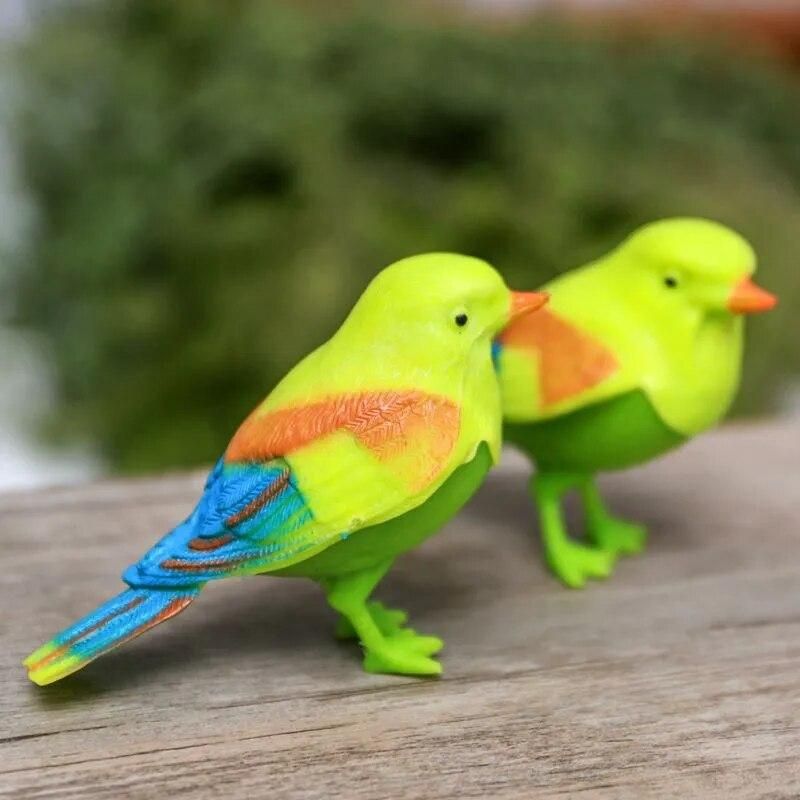 Funny Simulation Control Sound Bird Voice Control Activate Chirping Singing Bird Toy Gift Talking Parrot Bird
