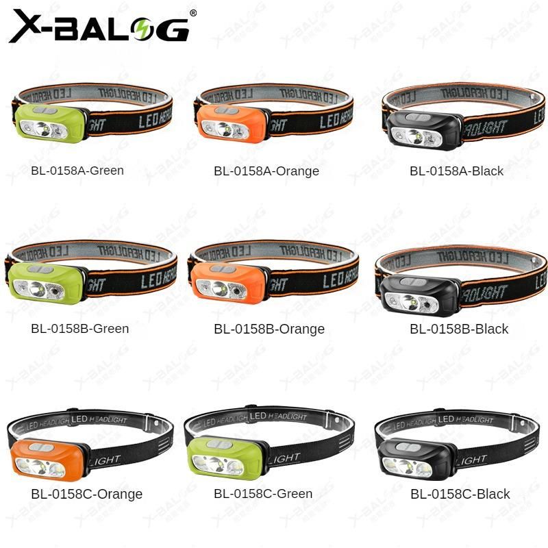 Portable Head-Mounted Flashlight Rechargeable Light