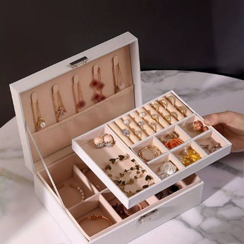 Jewelry Storage Organizer Box With Inner Compartment