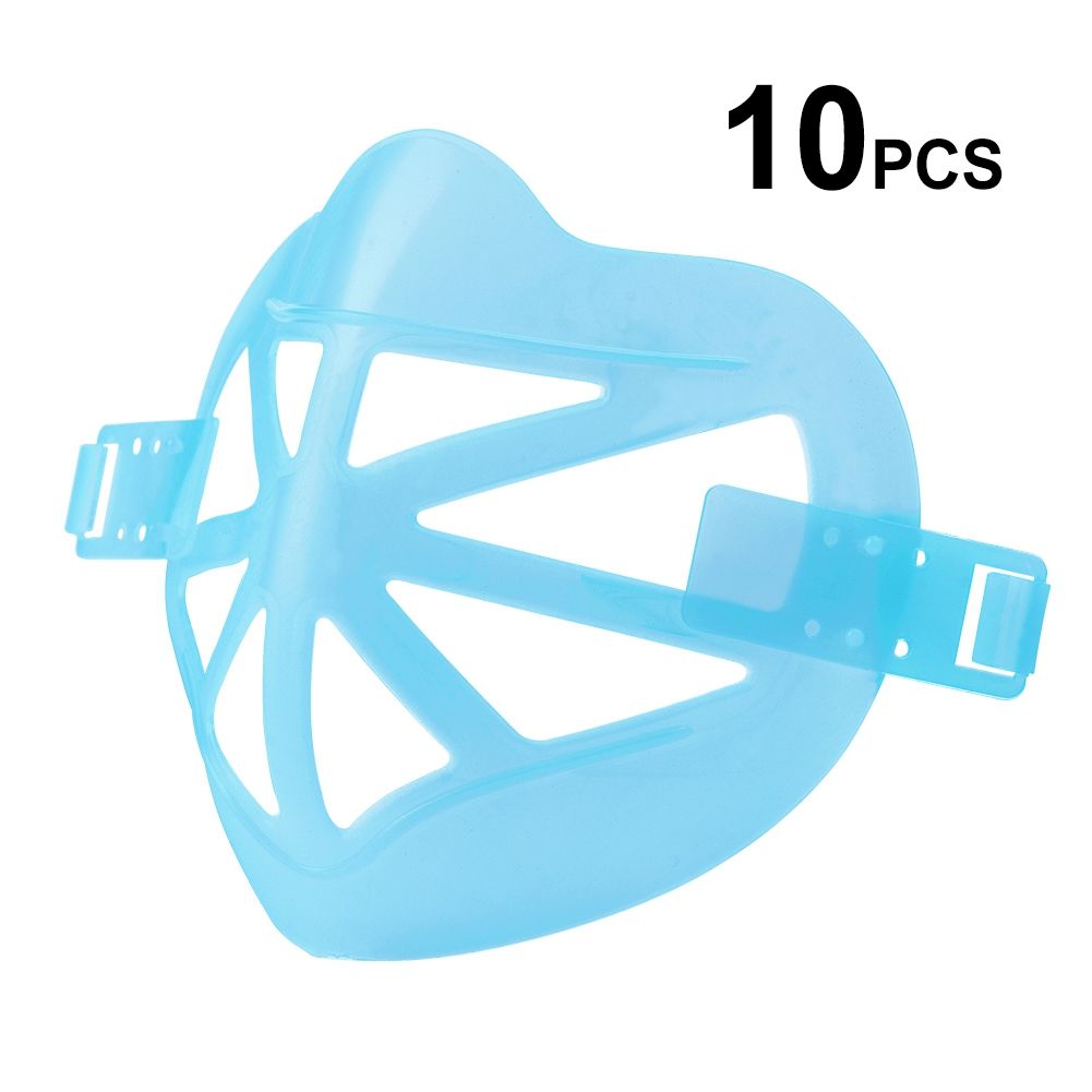10Pcs Disposable Face Cover Inner Support Anti-Stuffy-Blue