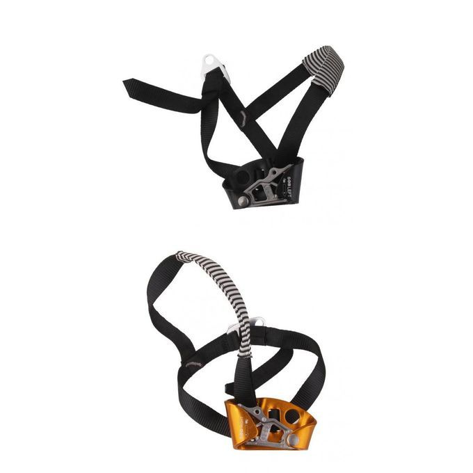 Fall Arrest Left  Right Foot Ascender For 813mm Rope Rock Climbing