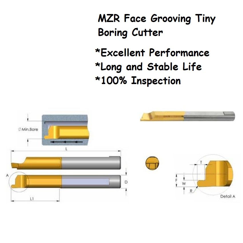 MZR 6 R0.75X1.5 Long Life Performance Tiny Boring Cutter