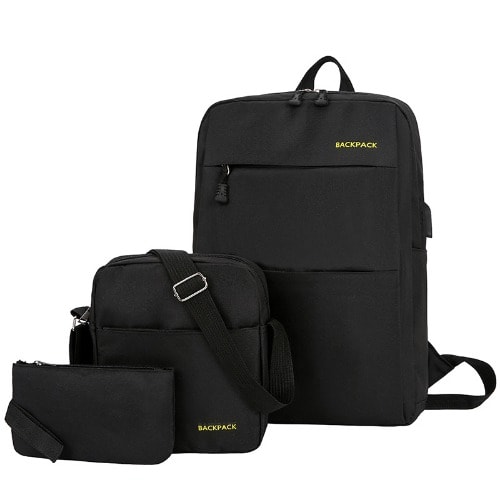 Laptop Backpack-Black