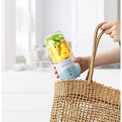 USB Rechargeable Press Juice Extractor - 300ml - Blue