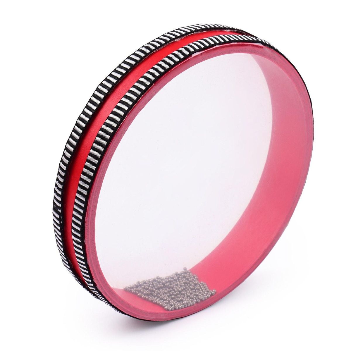 8 Inch Ocean Drum Wooden Handheld Sea Wave Drum Percussion Drum Gentle Sea Sound Musical Toy for Children