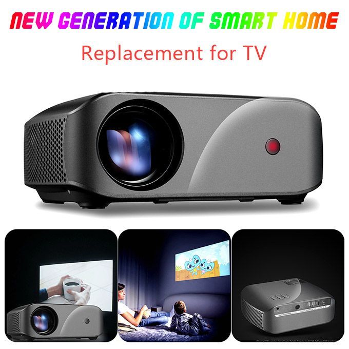 Max 200 "HD Large Screen TV 4K Projector Led Proyector 1080P Home Theater WiFi