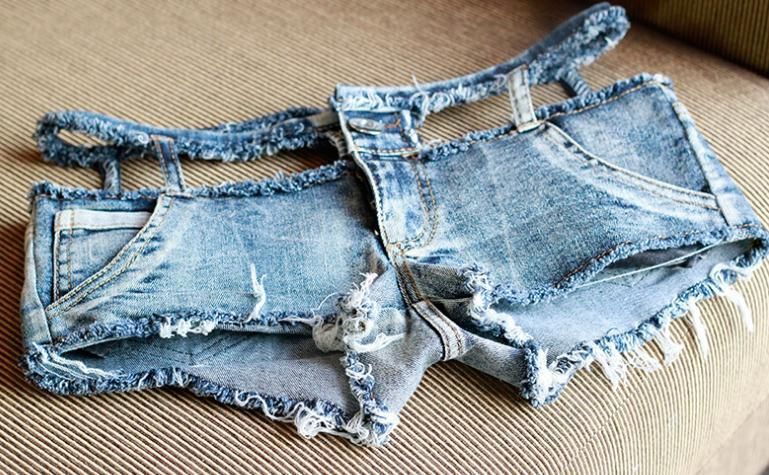 2017 NEW Summer Women's Tides Denim Shorts Sexy Low Waist
