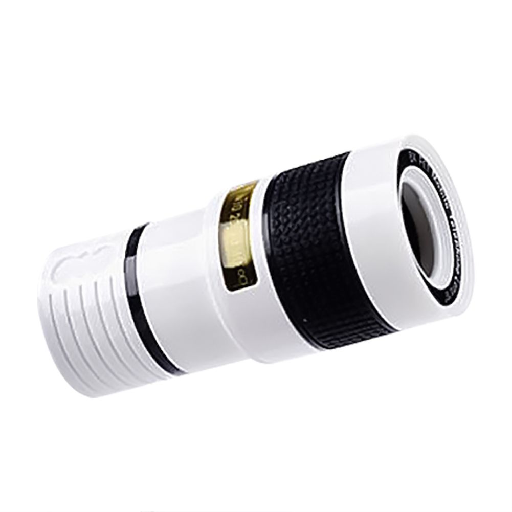 Universal 12X High Clarity Zoom Telescope Phone Camera-White