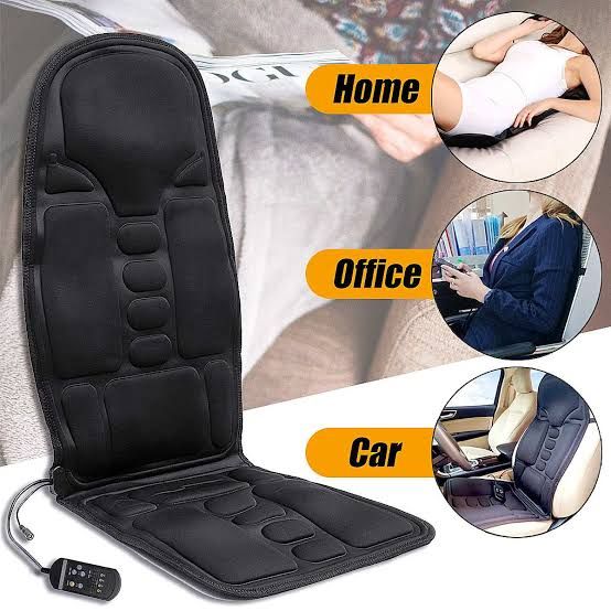 Car Home Office Seat Chair Neck Pain Waist Back Massage Pad