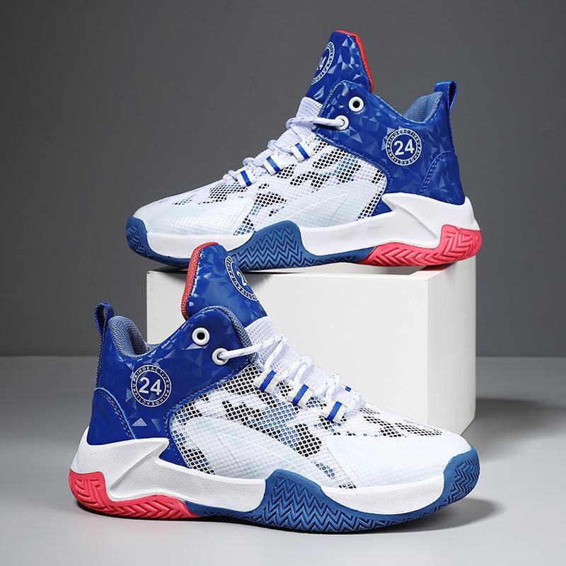 Boys Basketball Shoes Kids Running Basketball Shoes White