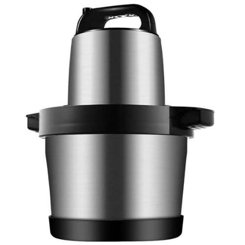 Stainless Steel Bowl Electric Food Processor + Meat Mincer & Yam Pounder - 6l