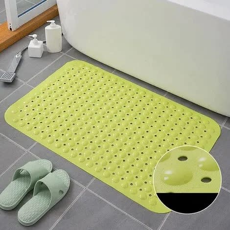 Pvc Bathroom Non-slip Mat - 38cmx76cm - Green