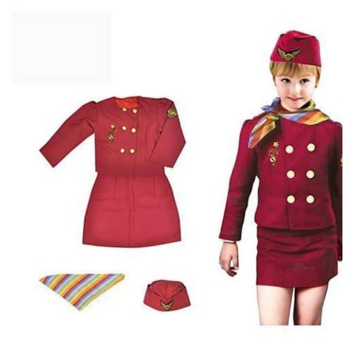 Kids Air Hostess Costume