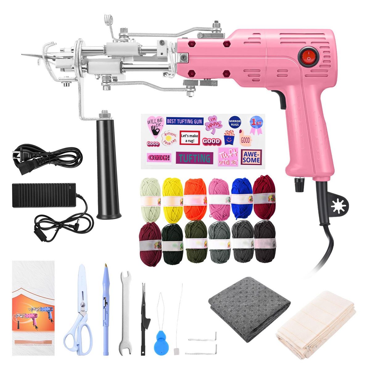 Upgrade 2 In 1 Tufting Gun Both Cut Pile And Loop Pile Electric Carpet Tufting Gun Hand Gun Carpet for DIY Lover