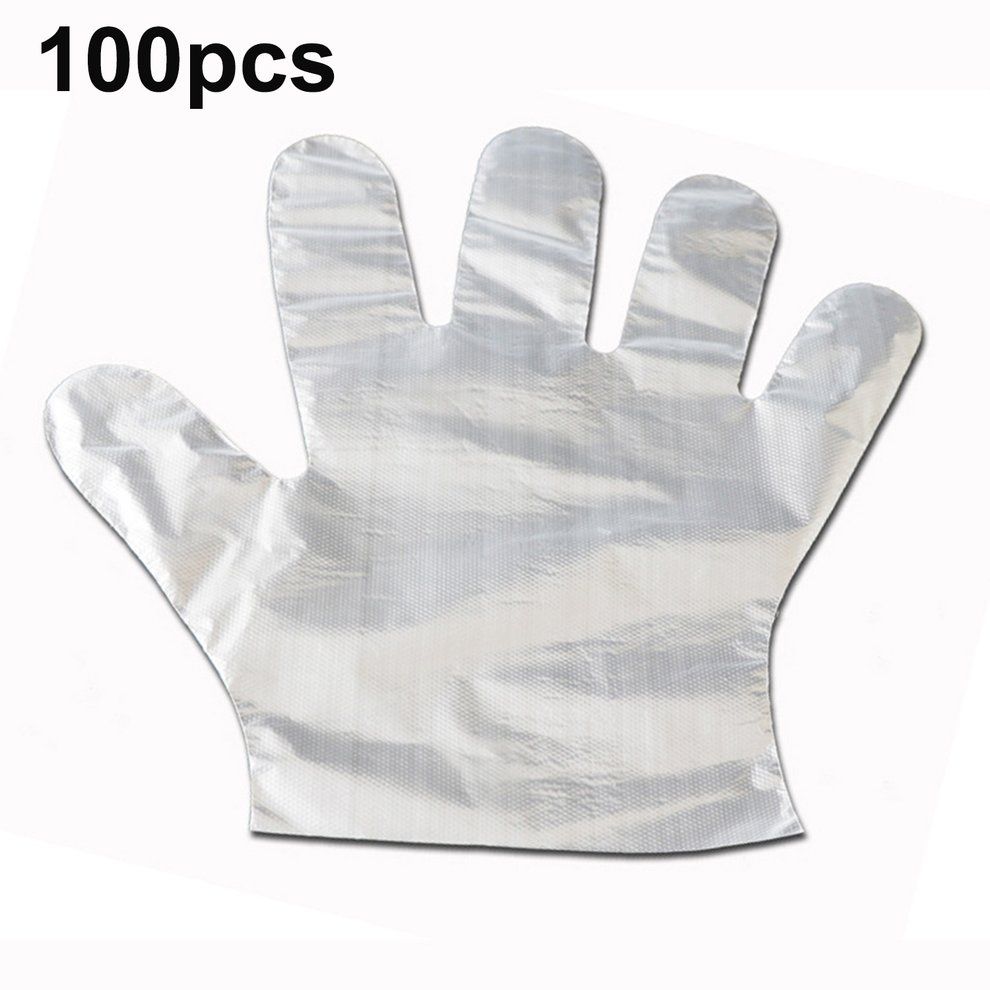 Disposable Plasti    Household Food Grade  Atering   Food Handling Transparent   Thi K PE Film   100p S-Transparent-Thicken