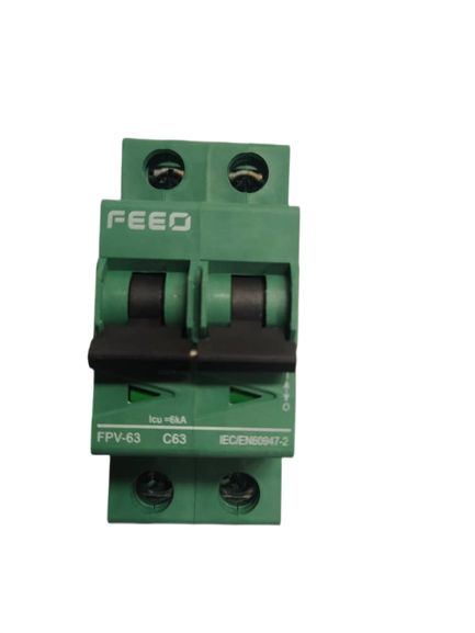 2P  63 DC MCB BREAKER
