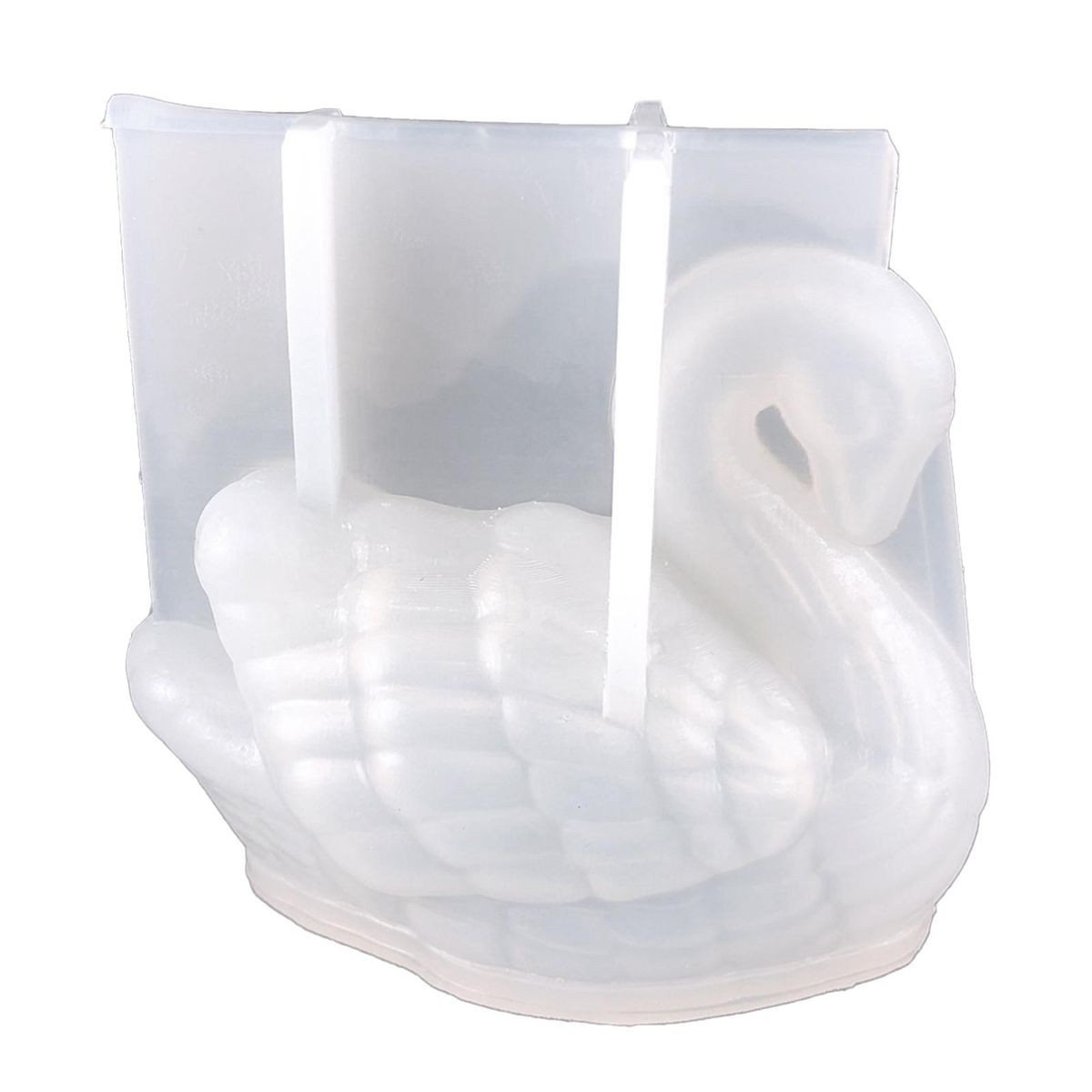 Swan Epoxy Casting Mold Statue for Diy Crafts Home Decor Fish Tanks Transparent