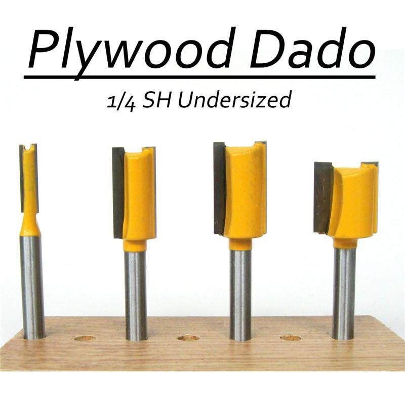 4Pcs 1/4'' Handle Wooden Milling Bit Door Plywood 1/4 1/2 5/8 3/4