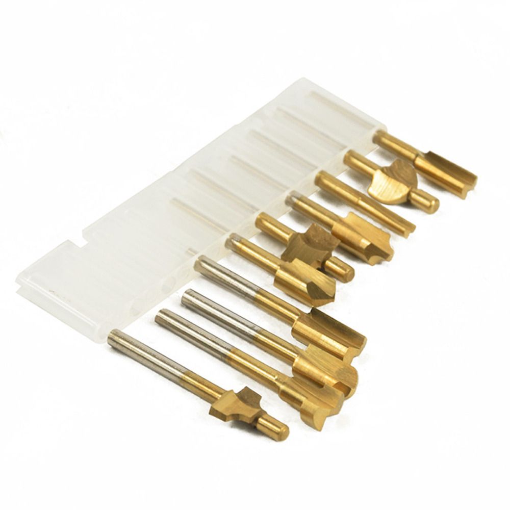 1/8"" Hss Wood Router Bits Files Titanium Coated Mi