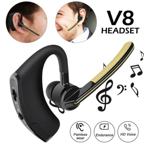 Earhook Bluetooth Earphone Mic Handsfree Headset Earpiece