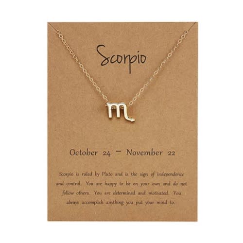 Gold Plated Scorpio Necklace