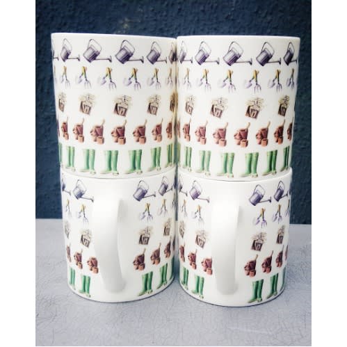 His Gardening Mug - 4 Set