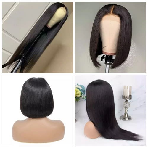 Straight Wig  Bob Wig With Closure - 2 Wigs