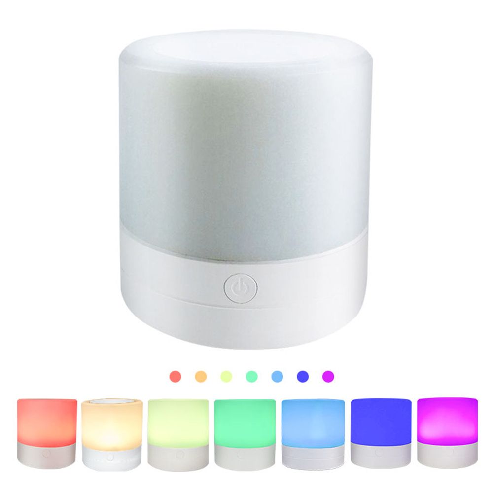 Night Light LED Lamp Colorful Lighting Touch Sensor Bedside