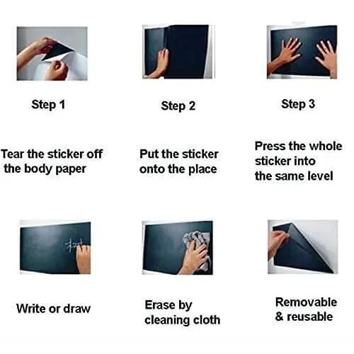 Self-adhesive Writing Board Sticker - 60 X 200cm - Green